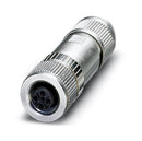 PHOENIX CONTACT 1553611 Sensor Connector, M12, Female, 4 Positions, IDC / IDT Socket, Straight Cable Mount