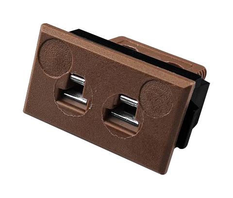 LABFACILITY IM-T-FF (IEC) (PACK OF 10) Thermocouple Connector, Socket, Miniature, T, Brown, IEC, Fascia Mount, Pack of 10 XF-2862-FAR