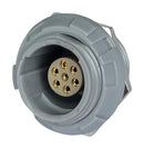 MULTICOMP PRO MCP-P1SRG07SGG Circular Connector, MCP IP50 Push Pull, Panel Mount Receptacle, 7 Contacts, Solder Socket
