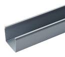 PANDUIT FS4X1.5LG6 Raceway & Duct, Solid Wall Wiring Duct, FS, PVC, 4.25" W X 1.6" H, Grey