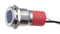 CML INNOVATIVE TECHNOLOGIES PL12SL056 LED Panel Mount Indicator, Stainless Steel, Blue, 240 V, 12 mm, 20 mA, 500 mcd, IP67