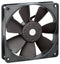 EBM-PAPST 4412F/2 DC Axial Fan, 12 V, Square, 119 mm, 25 mm, Ball Bearing, 100.1 CFM