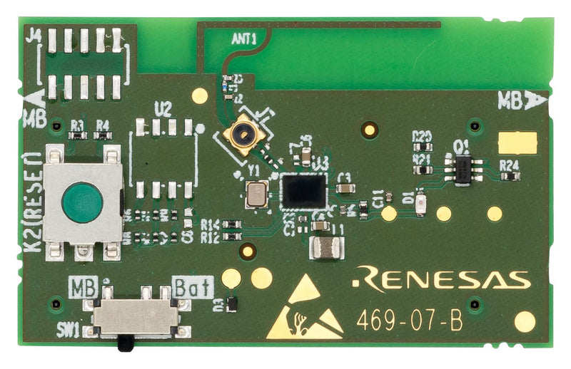 RENESAS DA14592-01O9DB-P Daughterboard, DA14592-016FDEVKT-P Development Kit, Bluetooth Low Energy 5.2, WLCSP