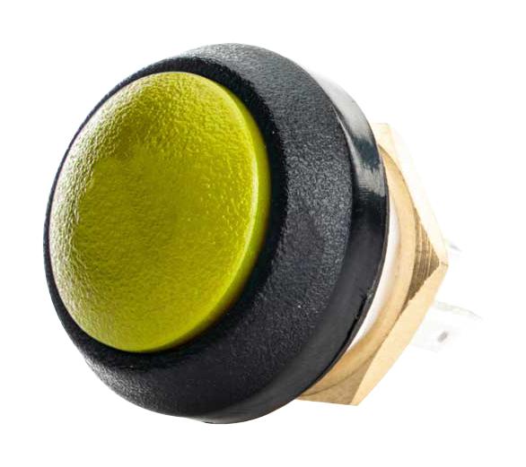 ITW SWITCHES SA12-RB-N-YL-B-N-G Industrial Pushbutton Switch, SA12 Series, 13.58 mm, SPDT-DB, Momentary, Round Domed, Yellow