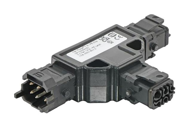HARTING 09100054751 HEAVY DUTY CONN, 5+PE, CLIP, SNAP IN
