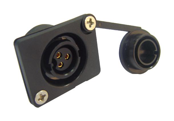 MULTICOMP PRO MP013744 EV Charging Connector, Receptacle, 3Position, Solder Cup, 10 A