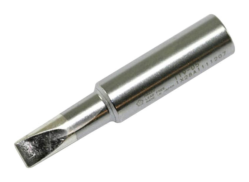 HAKKO T19-D5 Tip, Soldering Iron, Chisel, 5 mm Width