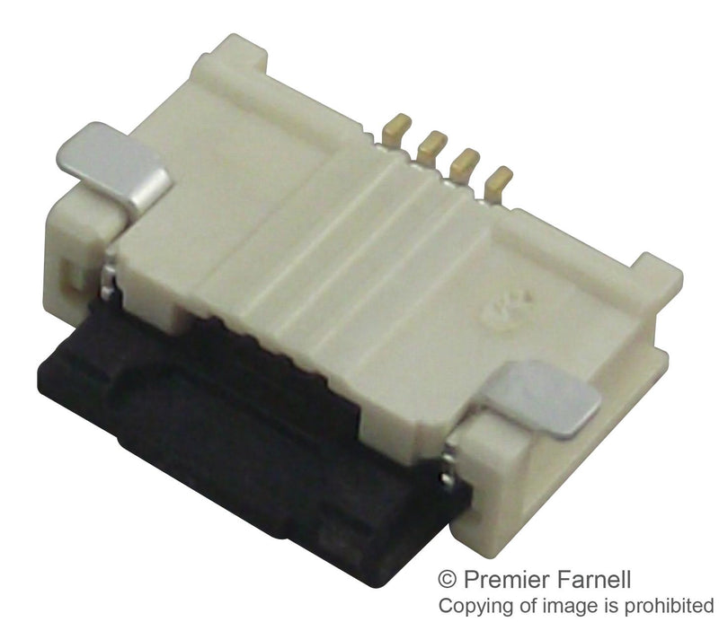 MOLEX 505110-0492 FFC / FPC Board Connector, ZIF, 0.5 mm, 4 Contacts, Receptacle, Easy-On 505110, Surface Mount