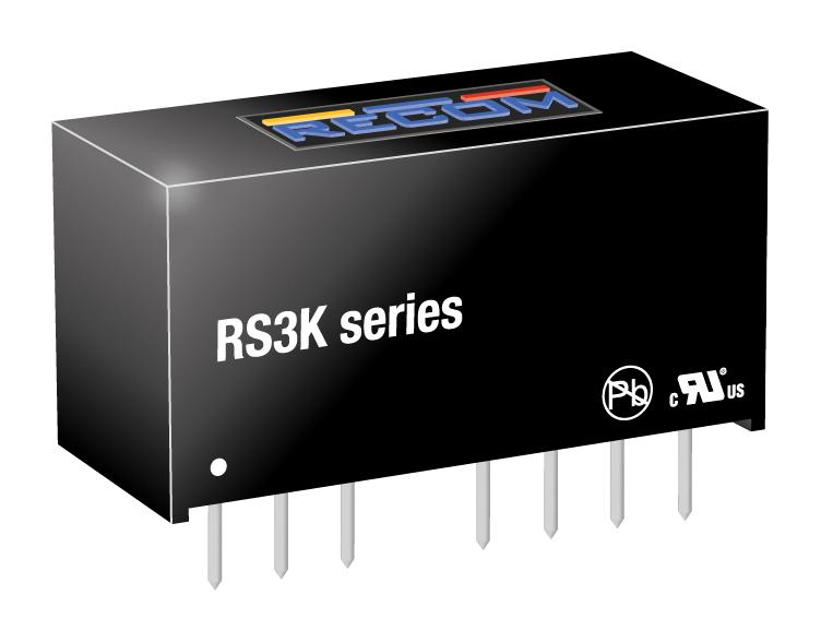 RECOM POWER RS3K-2405SZ/H3 Isolated Through Hole DC/DC Converter, ITE, SIP, 4:1, 3 W, 1 Output, 5 V