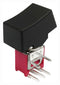 MULTICOMP PRO MP-R3-2B-C-5-13 Rocker Switch, Subminiature, On-On, SPDT, Non Illuminated, Through Hole, Black