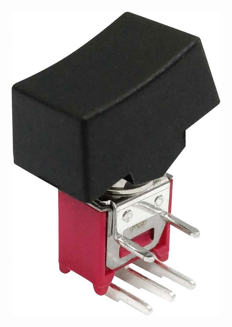 MULTICOMP PRO MP-R3-2B-C-5-13 Rocker Switch, Subminiature, On-On, SPDT, Non Illuminated, Through Hole, Black