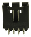 TE CONNECTIVITY - AMP 5-103669-3 Pin Header, Wire-to-Board, 2.54 mm, 1 Rows, 4 Contacts, Through Hole, MTE