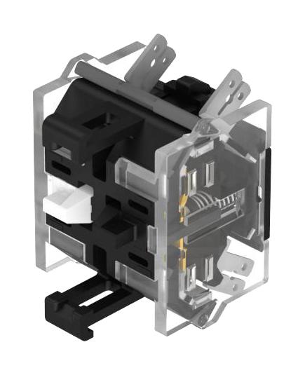 EAO 704.915.2 Contact Block, Quick Connect, 1 Pole, 10 A, 500 V, EAO 04 Series Pushbutton Switches, 250 V