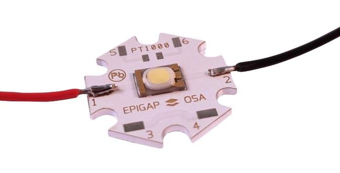 EPIGAP OCL-490-35 GE560 STAR LED Module, Green, 560 nm, 3.3 V, Star