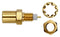 POMONA 72999 RF / Coaxial Connector, SMB Coaxial, Straight Bulkhead Plug, Crimp, 50 ohm, Brass