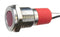 CML INNOVATIVE TECHNOLOGIES PL12SL016 LED Panel Mount Indicator, Stainless Steel, Red, 240 V, 12 mm, 20 mA, 70 mcd, IP67