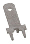 MOLEX 19705-4101 Quick Disconnect Terminal, 19705 Series, Male Quick Disconnect, 4.75mm x 0.81mm, 0.187" x 0.032"