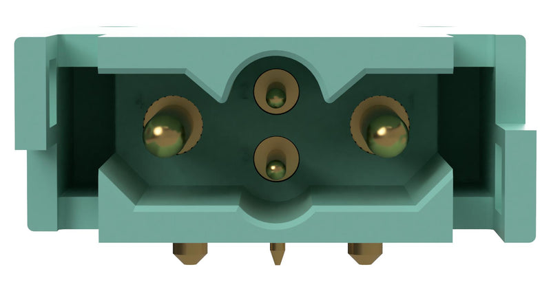 POSITRONIC DF04M420/AA RECT PWR CONN, R/A PLUG, 4POS, PCB