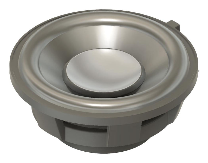 PUI AUDIO AS04604PR Speaker, General Purpose, 220 Hz to 20 kHz, 4 ohm, 12 W, 99 dB, Round, Bare Mount