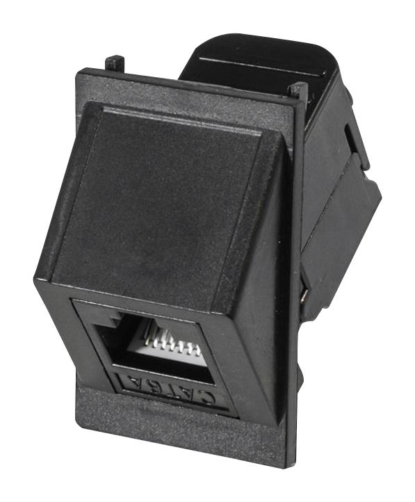 TUK SGKCT645BKPT Modular Connector, Black, RJ45 Jack, 1 x 1 (Port), 8P8C, Cat6, Cat6a, Snap-In GTIN UPC EAN: 5055386511478