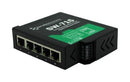 BRAINBOXES SW-715 Switch, 5 Ports, Industrial, Unmanaged Gigabit Ethernet, DIN Rail, RJ45 x 5