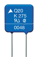 EPCOS B72220Q0131K101 TVS Varistor, 130 V, 170 V, B722 EnergetiQ, 340 V, Disc 20mm, Metal Oxide Varistor (MOV)