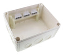 WISKA 10110744 Plastic Enclosure, Junction Box, Polycarbonate, 94 mm, 160 mm, 200 mm, IP66, IP67 COMBI 1610/3 WH