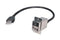 L-COM ECF504-12AAL USB Cable, Type A Plug to Type A Receptacle, 304.8 mm, 12 ft, USB 2.0, Black