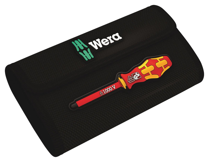 WERA K K VDE 16 UNIVERSAL 1 TIE Screwdriver Set, VDE, Phillips/Pozidriv/Slotted/Torx/Hook and Loop Fastener Strip, 16 Piece