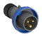 ABB 2CMA101072R1000 2CMA101072R1000 Pin &amp; Sleeve Connector 16 A 250 V Cable Mount Plug 2P+E Blue Grey