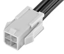 MOLEX 215326-1042 Cable Assembly, Mini-Fit Jr. Receptacle to Free End, 4 Ways, 4.2 mm, 2 Row, 300 mm, 11.8 "