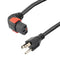 L-COM C13LPDN515P-15-10F PWR CORD, NEMA 5-15P-IEC C13, 10