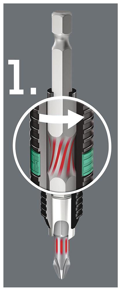 WERA 05056424001 Hex Driver Bit, Phillips, PH3 Bit, 25 mm Overall GTIN UPC EAN: 4013288034472