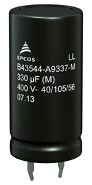 TDK B43647B5567M050 Electrolytic Capacitor, 560 µF, 450 V, ± 20%, Snap-In, 2000 hours @ 105°C