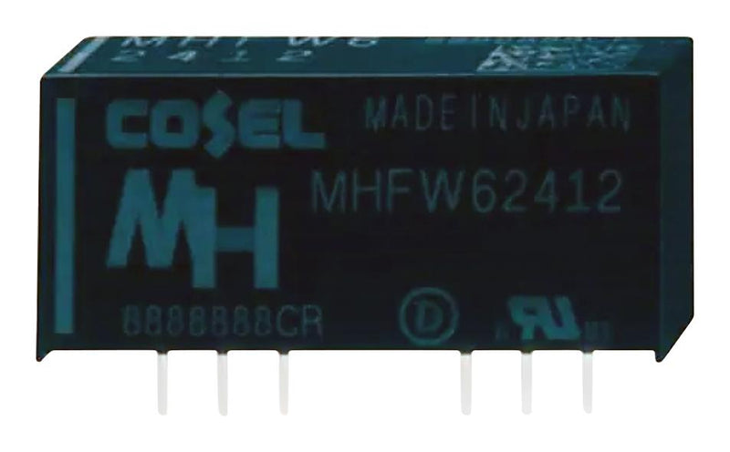 COSEL MHFW62415 Isolated Through Hole DC/DC Converter, ITE & Medical, SIP, 4:1, 6 W, 2 Output, 15 V