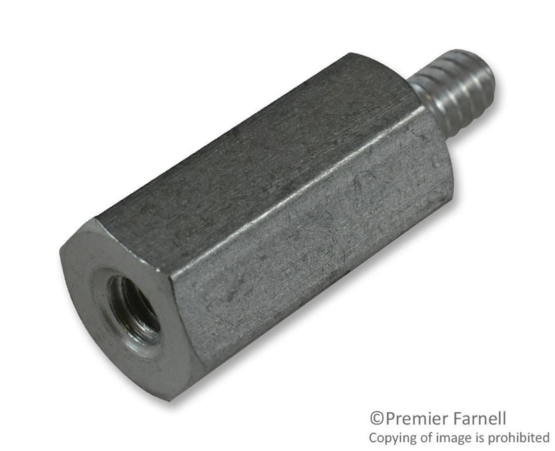 KEYSTONE 8401 SPACER/STANDOFF, HEX, AL 6.35MM X 12.7MM
