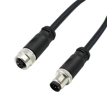 MUELLER ELECTRIC CL4AC07M005 CABLE ASSY, 4P M12 PLUG-RCPT, 16.4