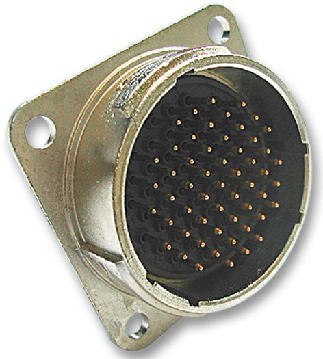 JAEGER 533514006 Circular Connector, Circular Industrial, Miniature Series, Panel Mount Receptacle, 19 Contacts