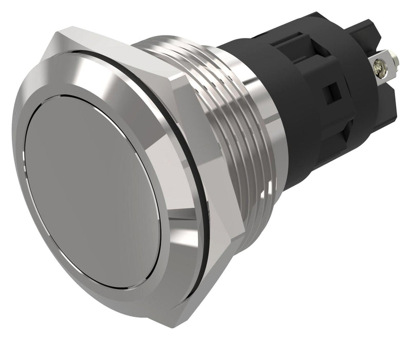 EAO 82-6552.2000 Vandal Resistant Switch, 82 Series, 22 mm, SPDT, Maintained, Round Flat Flush, Natural