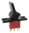 MULTICOMP PRO MP3AS4J202VS2RES Rocker Switch, Sealed, (On)-Off-(On), SPDT, Non Illuminated, Through Hole, Black