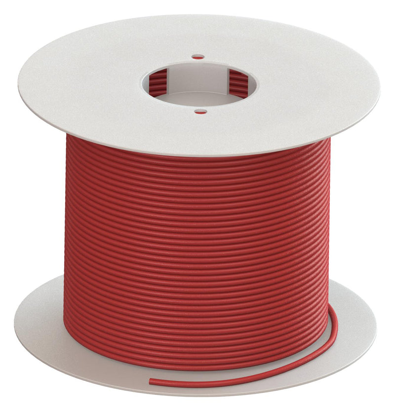 CAL TEST ELECTRONICS CT2844A-2-100 Wire, Silicone Rubber, Red, 13 AWG, 2.5 mm&sup2;, 328 ft