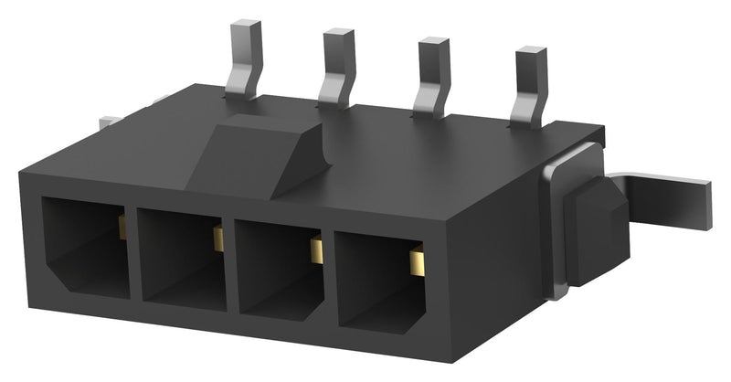 AMP - TE CONNECTIVITY 2-1445087-4 Pin Header, Wire-to-Board, 3 mm, 1 Rows, 4 Contacts, Surface Mount Straight, Micro MATE-N-LOK