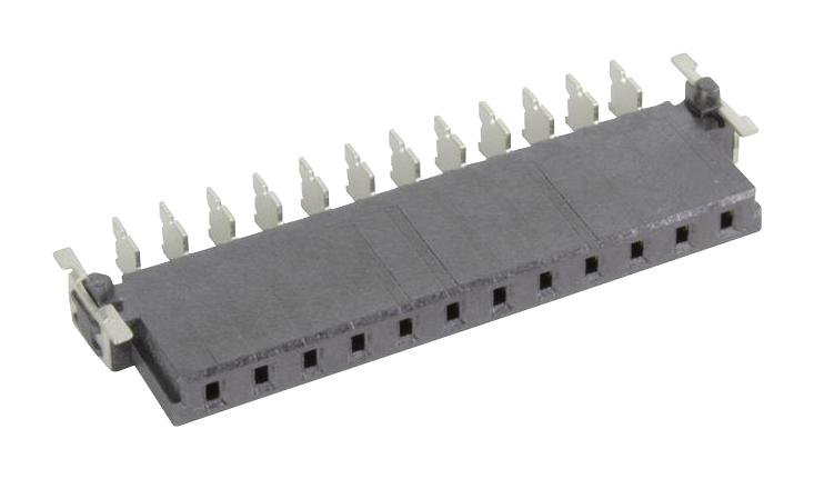 HARTING 15650122601000 PCB Receptacle, Board-to-Board, 2.54 mm, 1 Rows, 12 Contacts, Surface Mount Right Angle