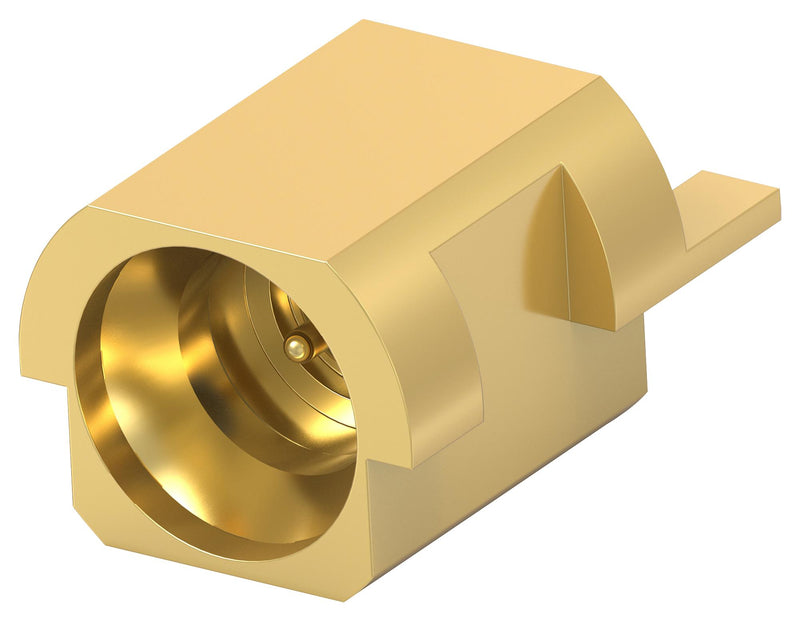 TE CONNECTIVITY 2477357-1 RF / Coaxial Connector, Push-On, SMPM Coaxial, Right Angle Plug, Surface Mount Horizontal, 50 ohm
