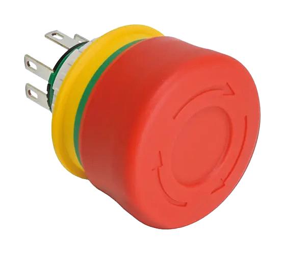 IDEC XA1E-BV3SG12RH E-STOP SW, SPST-NO, DPST-NC, 3A, 125VAC