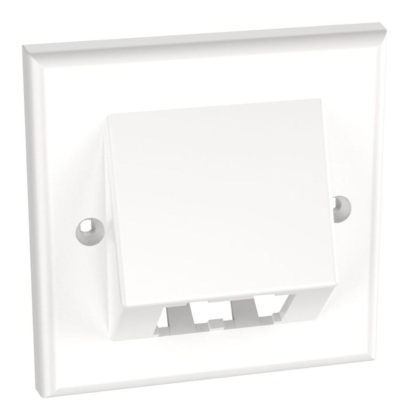 Panduit CFPUKS2BAWY CFPUKS2BAWY Faceplate Sloped Mini-Com Modules 2 ABS (Acrylonitrile Butadiene Styrene) Body