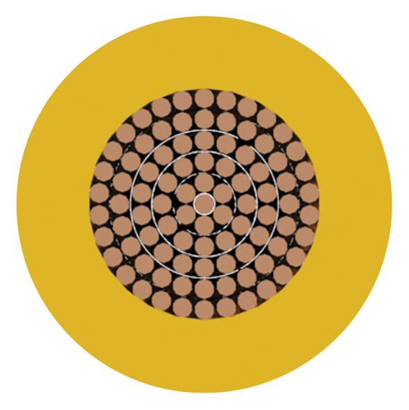 MULTICOMP PRO PP001297 Wire, Tri Rated, Per Metre, PVC, Yellow, 18 AWG, 1 mm&sup2;