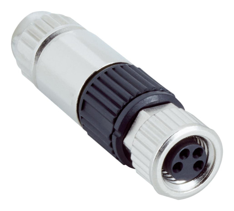 SICK YF08U14-1434K2551A Sensor Connector, M8, Female, 4 Positions, IDC / IDT Socket, Straight Cable Mount