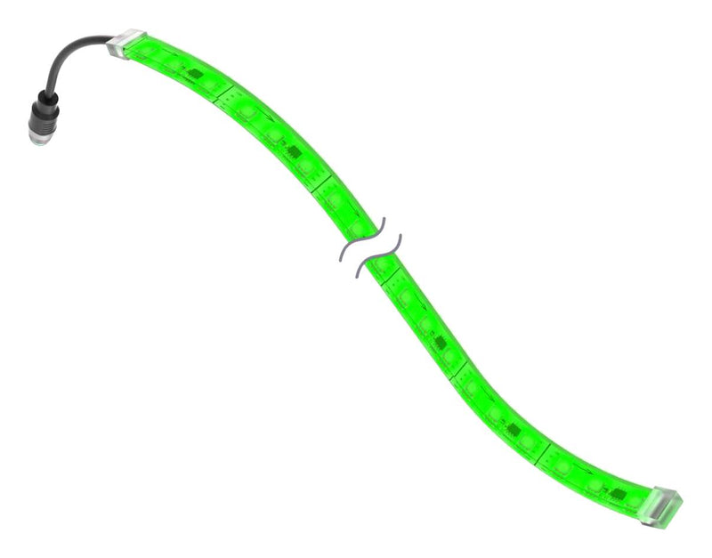 BANNER ENGINEERING WLF12PXRGB300SQP LED Strip Light, Flashing, Blue/Green/Red, 30 VDC, IP66/IP67/IP69K, 325.12 mm H, WLF12 Pro Series