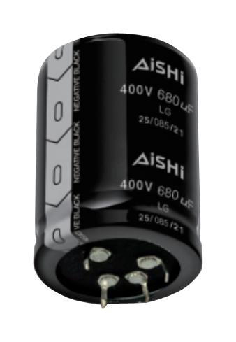 AISHI ELG2VM471P35KT Electrolytic Capacitor, 470 &micro;F, 250 V, &plusmn; 20%, Snap-In, 12000 hours @ 85&deg;C